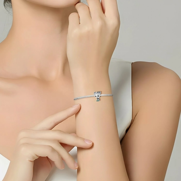 NEW! 925 Sterling Silver Charm Bead for Bracelet, Tree Stud - Picture 5 of 5